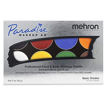Load image into Gallery viewer, Mehron Makeup Paradise AQ Face &amp; Body Paint 8 Color Palette (Basic)
