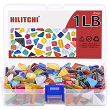Load image into Gallery viewer, Hilitchi 1lb Assorted Stained Glass Mosaic Tile Mixed Shapes and Colors Glass Pieces for DIY Crafts (Various Color)
