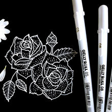 Load image into Gallery viewer, SAKURA Gelly Roll Classic Gel Pens, Opaque White Ink, Ass&#39;t Tips 05/08/10, 6 PK 57461

