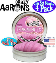 Load image into Gallery viewer, Crazy Aaron's Putty Mini Tins (.47oz Each) Neon Flash, Love is in The Air, Amethyst Blush &amp; Ion Gift Set Bundle - 4 Pack
