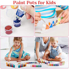 Load image into Gallery viewer, 240 Pieces Empty Paint Pot, Caffox 40 Strips Acrylic Mini Paint Container Strips Storage with Lids for Classrooms School Arts and Crafts Paint (3ml/ 0.1oz)

