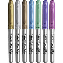 Load image into Gallery viewer, BIC Intensity Metallic Permanent Marker, Fine Point, Assorted Colors, 8-Count
