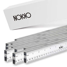 Load image into Gallery viewer, NOKKO Clear Plastic Rulers Bulk 50 Piece Pack - Transparent 12 Inch / 30 Centimeter Ruler Class Set - Easy to Read School and Office Supplies for Kids, Students, Teachers and Artists
