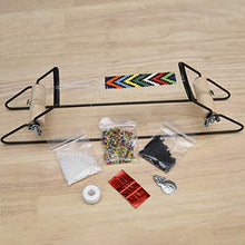 Load image into Gallery viewer, The Beadsmith Metal Bead Loom Kit, Includes Loom (12.5&quot; x 2.5&quot; x 3&quot;), Thread, Needles, and 18 Grams Glass Beads for Bracelets, Necklaces, Belts, and More

