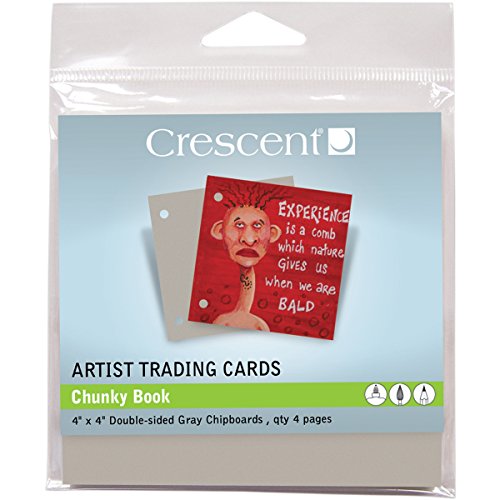 Crescent Cardboard Artist Chunky Book Trading Cards (4 Pack), 4