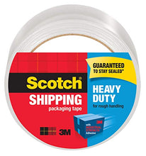 Load image into Gallery viewer, Scotch Heavy Duty Packaging Tape, 1.88&quot; x 65.6 yd, Designed for Packing, Shipping and Mailing, Strong Seal on All Box Types, 3&quot; Core, Clear, 1 Roll (3850-60)
