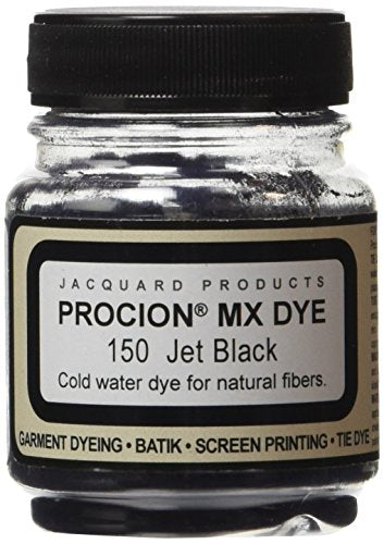 Jacquard Procion MX Fiber Reactive Dye 2 3rd ounce Jar (Jet Black)