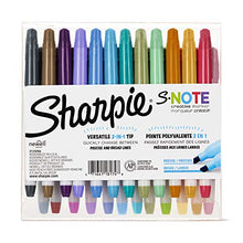 Load image into Gallery viewer, Sharpie S-Note Creative Markers, Highlighters, Assorted Colors, Chisel Tip, 24 Count
