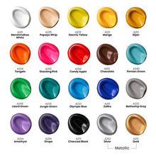 Load image into Gallery viewer, Arteza Outdoor Acrylic Paint, Set of 20 Colors/Bottles 2 oz./59 ml. Rich Pigment Multi-Surface Paints, Art Supplies for Easter Gift, Rock, Wood, Fabric, Leather, Paper, Crafts, Canvas
