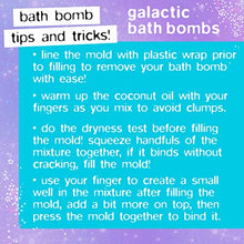 Load image into Gallery viewer, Youniverse Galactic Bath Bombs by Horizon Group USA, Girl STEM Science Craft Kit. DIY Mix &amp; Mold 5 Fizzing Personalized Bath Bomb, Multicolor
