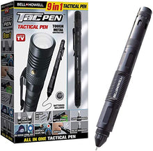 Load image into Gallery viewer, TACPEN DELUXE with Brighter Flashlight by Bell+Howell 9-in-1 Aluminum Casing, 7” Military-grade Technical Pen, Escape Tool, with Whistle, Bottle Opener, Screwdriver and Replaceable Ink As Seen On TV
