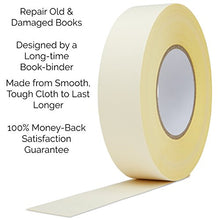 Load image into Gallery viewer, Bookbinding Tape, White Cloth Book Repair Tape for Bookbinders, Semi-Transparent Hinging Tape, Craft Tape, 2 Inches by 45 Feet
