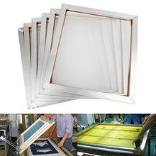 Load image into Gallery viewer, INTSUPERMAI 6pc 23Inch x31Inch Inch Aluminum Silk Screen Frame with 160 Mesh White Pre-Stretched Silk Screen Printing Frame

