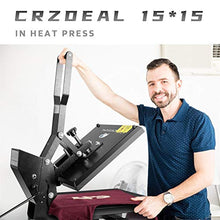 Load image into Gallery viewer, CRZDEAL Heat Press Machine -15 x 15 inch Digital Industrial Quality Printing Press/T-Shirt Heat Transfer Sublimation Machine
