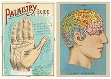 Load image into Gallery viewer, Phrenology and Palmistry Poster Pack of 2 Cavallini Vintage Art Posters/wrap
