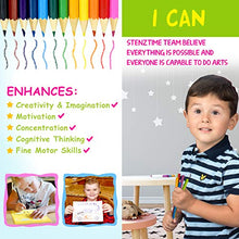 Load image into Gallery viewer, STENZTIME Ultimate Stencil Set | Large 70 Piece Stencil Drawing Kit and Over 260 Shapes | Ideal Educational Toy and Creativity Kit |The Perfect Kids Gift for Any Occasion!
