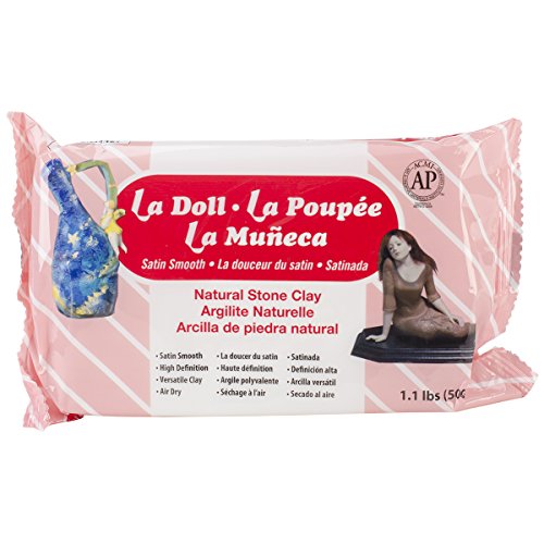 ACTIVA La Doll Natural Air Dry Stone Clay 1.1 pound (500g) (1600)