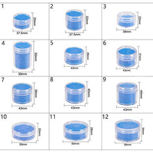 Load image into Gallery viewer, BENECREAT 30 Pack 1.47&quot;x0.78&quot; (10ml) Empty Clear Plastic Bead Storage Container jar with Rounded Screw-Top Lids for Beads, Nail Art, Glitter, Make Up, Cosmetics and Travel Cream
