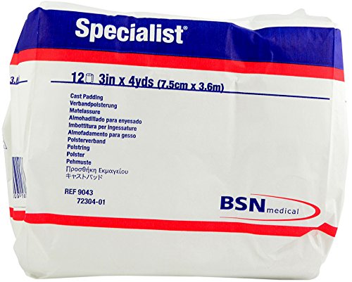 BSN 9043 3 in. x 4 yard 100 Percentage Cotton Specialist Cast Padding, 12 Rolls per Bag