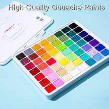 Load image into Gallery viewer, MIYA Gouache Paint Set, 56 Colors x 30ml Unique Jelly Cup Design in a Carrying Case Perfect for Artists, Students, Gouache Opaque Watercolor Painting
