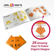 Load image into Gallery viewer, Origami Paper | 350 Origami Paper Kit | Set Includes - 300 Sheets 20 Colors 6x6 | 50 Traditional Japanese Patterns | Origami Book 25 Easy Colored Projects | Crafts for Kids | Art Supplies Kids 9-12
