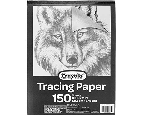 Crayola Tracing Paper 8 1/2” X 11”, Great for Light Up Tracing Pad, Gift, 150Count, Multicolor, Model: