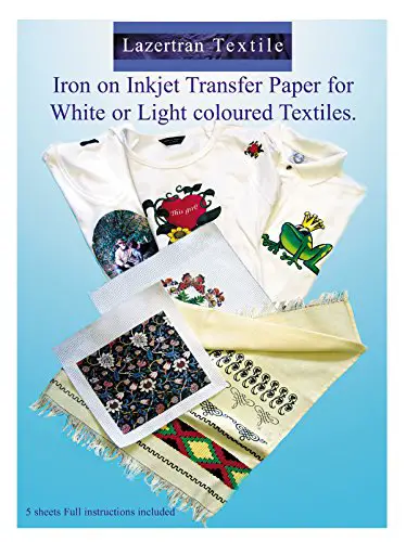Lazertran Iron-on Inkjet Transfer/Lt Textile