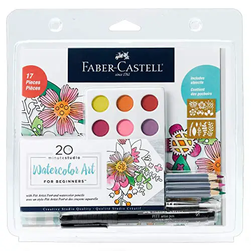 Faber-Castell Creative Studio Watercolor Art for Beginners - Create Floral Watercolor Designs