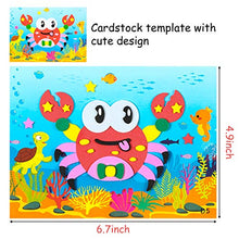 Load image into Gallery viewer, MALLMALL6 20Pcs Mosaic Sticker Art Kits for Kids DIY Mosaic Art Crafts Foam Stickers 3D Puzzle Drawing Sticker Craft Activities Early Learning Games Handmade Art Kit for Preschool Toddlers Boys Girls
