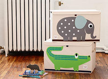 Load image into Gallery viewer, 3 Sprouts Kids Toy Chest - Storage Trunk for Boys and Girls Room, Crocodile
