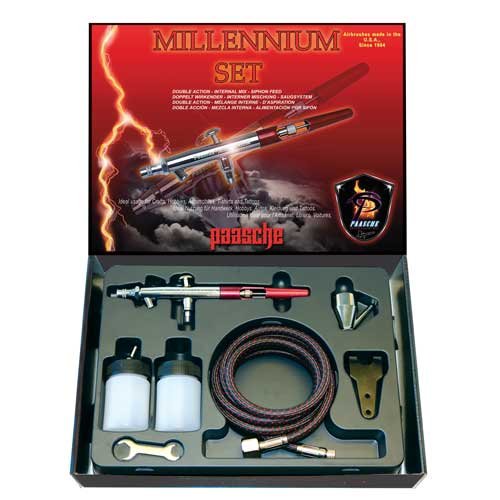 Paasche Airbrush Paasche MIL-Set Double Action Siphon Feed Airbrush