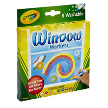 Load image into Gallery viewer, Crayola Washable Window Markers, Car Window Markers, 8 Count
