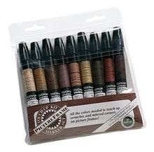 Load image into Gallery viewer, Chartpak Wood Frame Touch-Up Markers, Tri-Nib, 9-Woodgrain Color Set, 1 Each (FTM9)
