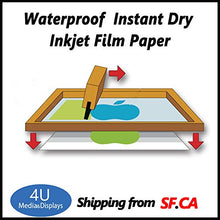 Load image into Gallery viewer, 13&quot;x19&quot; Screen Printing Film 25 Sheets Waterproof Inkjet Transparent Film for Water-based Pigment and Dye Printers
