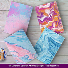 Load image into Gallery viewer, Dessie 30 Abstract Blank Cards and Envelopes - 30 Different 4x6 Inch Blank Note Cards w/Colorful Envelopes &amp; Gold Seals. Assorted Greeting Cards For All Occasions.
