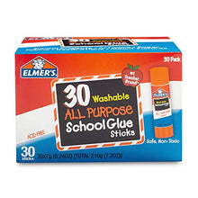 Load image into Gallery viewer, Elmer&#39;s All Purpose School Glue Sticks, Washable, 7 Gram, 30 Count
