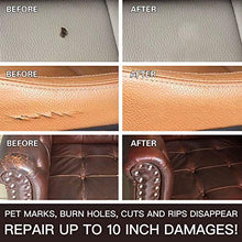 Load image into Gallery viewer, Vinyl and Leather Repair Kit for Couches | P Leather Leather Repair Paint Gel for Sofa, Jacket, Furniture, Car Seats, Purse. Perfect Color Matching for Genuine, Bonded, PU, Faux Leather
