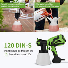 Load image into Gallery viewer, Paint Sprayer for Home, Ginour 600W Hvlp Spray Gun, Electric Paint Sprayers with 5 PCS Filter Papers, 4 Nozzles, 3 Spray Patterns, 1000ml Container for Home and Outdoors, Painting Projects

