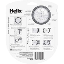 Load image into Gallery viewer, Helix Angle and Circle Maker with Integrated Circle Templates, 360 Degree, 6 Inch / 15cm, Assorted Colors (36002)
