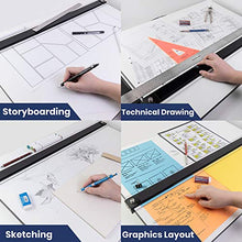 Load image into Gallery viewer, Pacific Arc Drafting Board, Portable Drafting Table with Parallel Bar, 23 x 31 Inches
