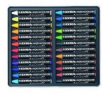 Load image into Gallery viewer, LYRA Aquacolor Water-Soluble Wax Crayons, Set of 24 Crayons, Assorted Colors (5611240)
