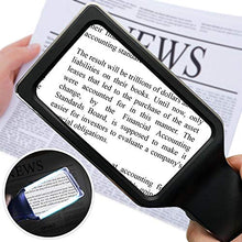 Load image into Gallery viewer, [Rechargeable] 4X Magnifying Glass with [10 Anti-Glare &amp; Fully Dimmable LEDs]-Evenly Lit Viewing Area-The Brightest &amp; Best Reading Magnifier for Small Prints, Low Vision Seniors, Macular Degeneration
