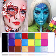 Load image into Gallery viewer, UCANBE Athena Face Body Paint Oil Palette, Professional Flash Non Toxic Safe Tattoo Halloween FX Party Artist Fancy Makeup Painting Kit For Kids and Adult
