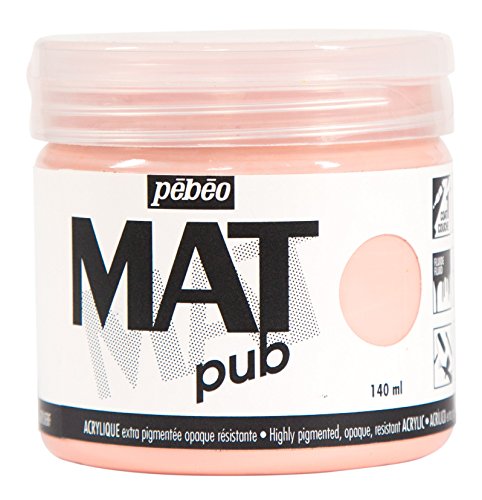 Pebeo Mat Pub, extra fine, 140 ml-Bright Pink Acrylic Paint