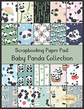 Load image into Gallery viewer, Scrapbook Paper Pad: Baby Panda Collection: 20 Unique Design Background Crafting Sheets (Crafty Harvest Background Papers)

