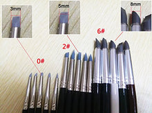 Load image into Gallery viewer, COMIART Clay Sculpture Tools Silicon Color Shapers Painting Brushes Size 6
