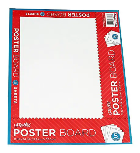 U-Create Ucreate White Poster Board, 11