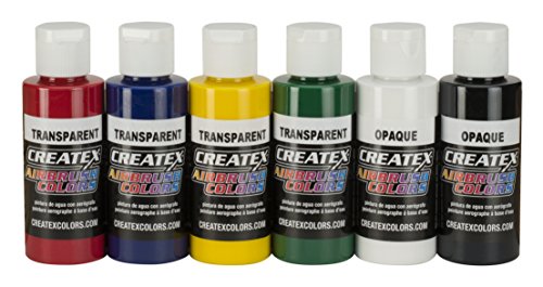 Createx Colors 5801-00 Airbrush Paint Set, 2 Ounce, Multicolor, 12 Fl Oz