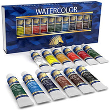 Load image into Gallery viewer, Watercolor Paint Set - Artist Quality Paints - 12 x 21ml Vibrant Colors - Rich Pigments - Professional Supplies by MyArtscape™
