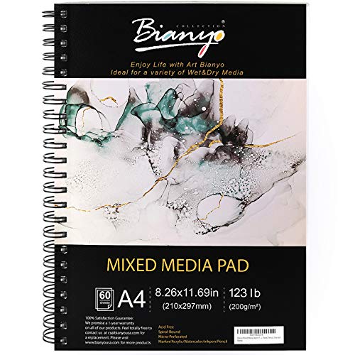 Bianyo Mixed Media Paper Pad, A4 (8.26